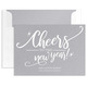 Cheers to the New Year Flat Shimmer Holiday Cards Image 7 of 8
